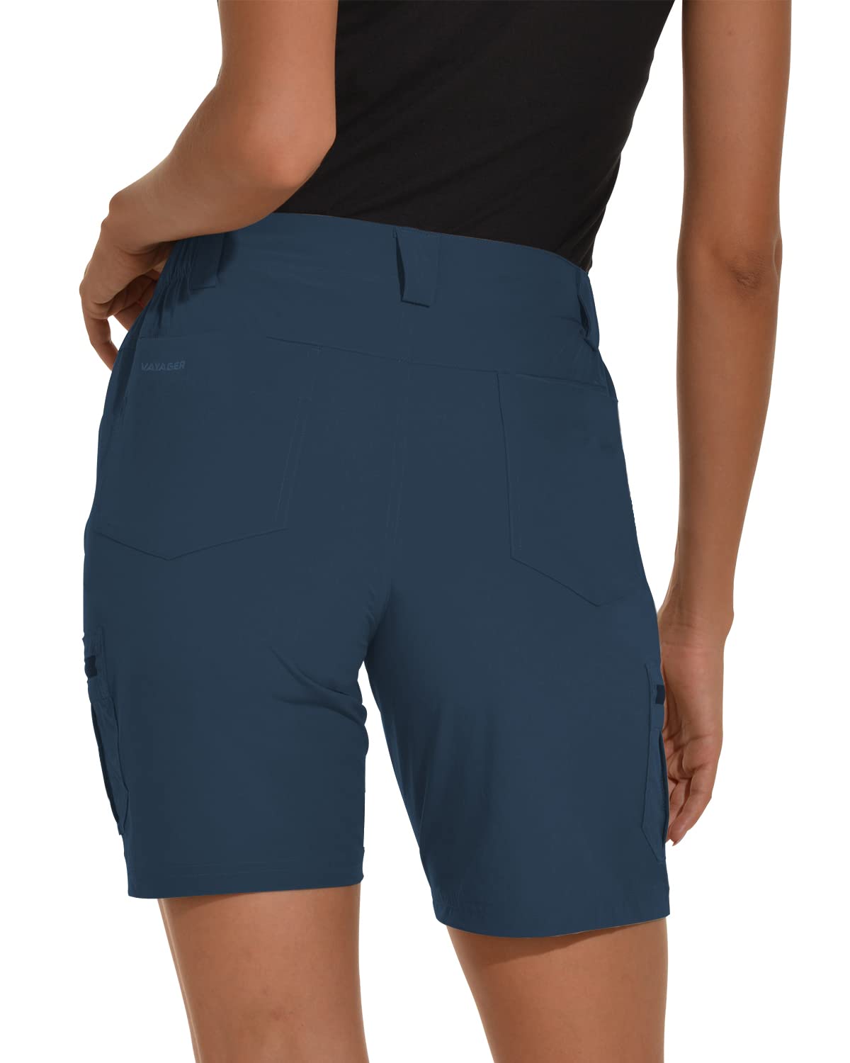 VAYAGER Short de Randonnée pour Femme pour L'Été, Léger Et À Séchage Rapide, Short Outdoor Cargo avec Poches pour Trekking Et Golf