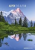 Alpen 2021 - Bild-Kalender 24x34 cm - The Alps - Wandkalender - mit Platz für Notizen - Alpha Edition