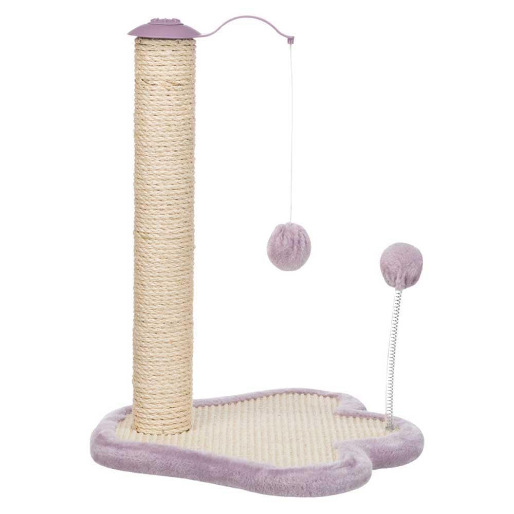 Trixie Peaser for Cats with Hanging Game and Spring Game 50 cm Lilac, natur, Medium - Image 2