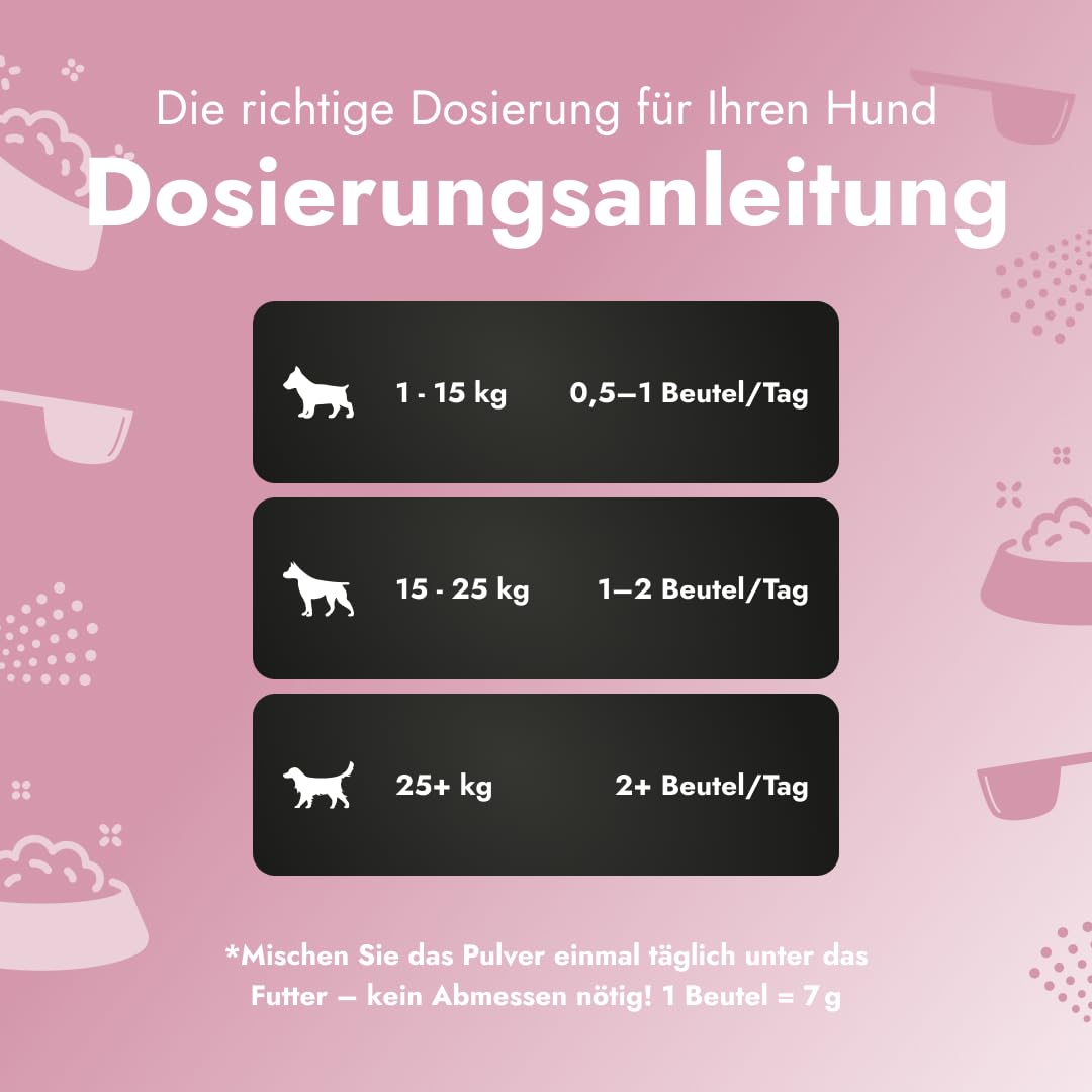 Pawse Aging Collagen – Natürliches Anti-Aging-Pulver für Hunde mit Dreifach-Kollagen, Vitaminen & Präbiotika – Für Haut, Fell, Gelenke, Verdauung & Immunsystem (3X 210 g)