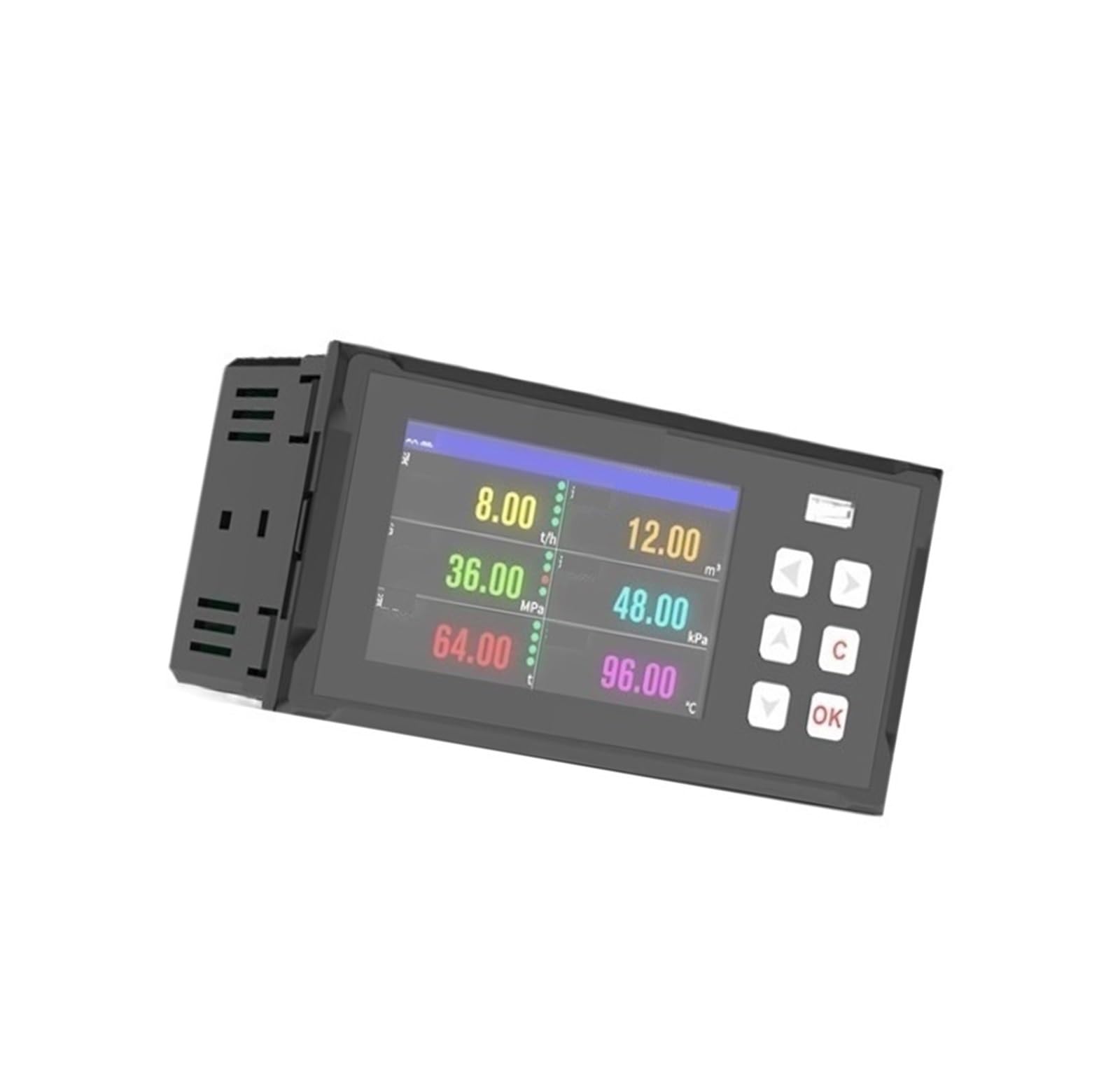 Grabador sin papel, MIK-R200T de 2 canales | Registrador de voltaje actual de presión de temperatura