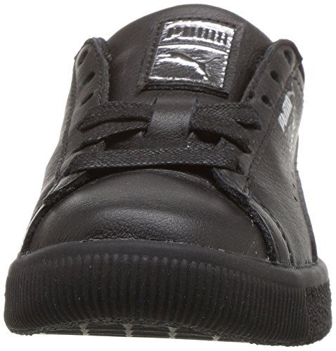 PUMA Unisex-Kids Clyde Core L Foil, Black, 2.5 M US Little Kid2