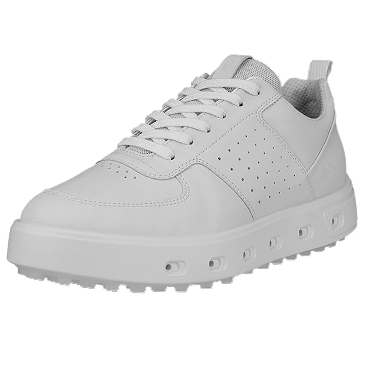 ECCO Women's Street 720 Gore-Tex Waterproof Golf Shoe, White, 7-7. 5