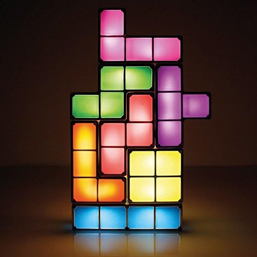 Tetris Light - illuminate your room with bright, vibrant colours in this retro gaming design