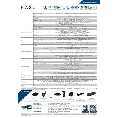 RK95 OEM Part/Accessory: 6,000 mAh Rechargable Li-ion Battery for The RK95 Barcode Reader 1D/2D Imager Laser UPC Scanner