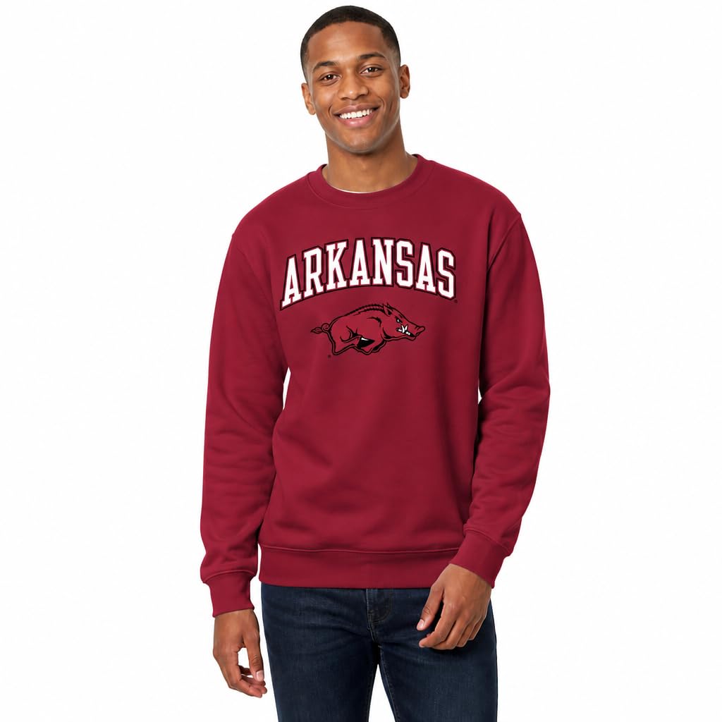 NCAA College Sweatshirt Fleece Crewneck Pullover for Men and Women