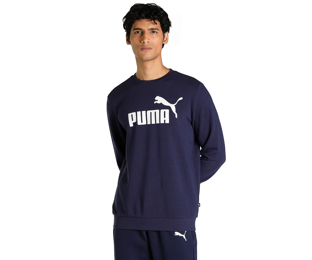 Puma Unisex Yetişkin Essentials Big Logo Crew Men's Sweater Kapüşonlu Sweatshirt