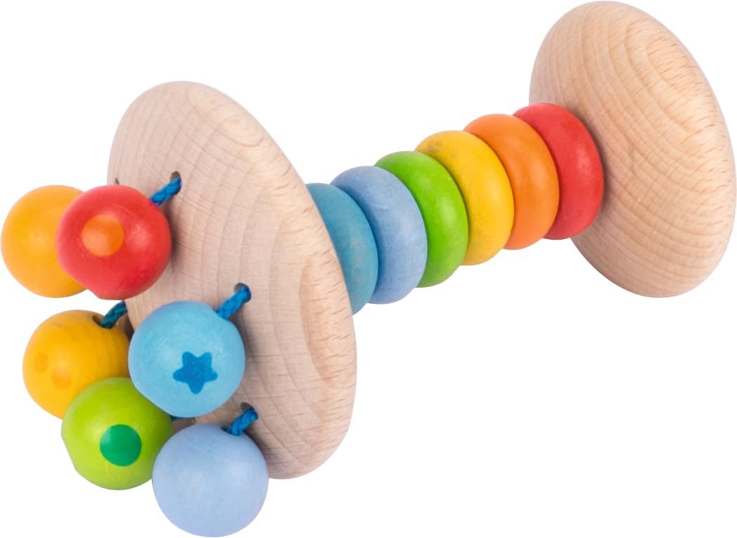 Goki Brand rattles. Rainbow Elastic Cage Model