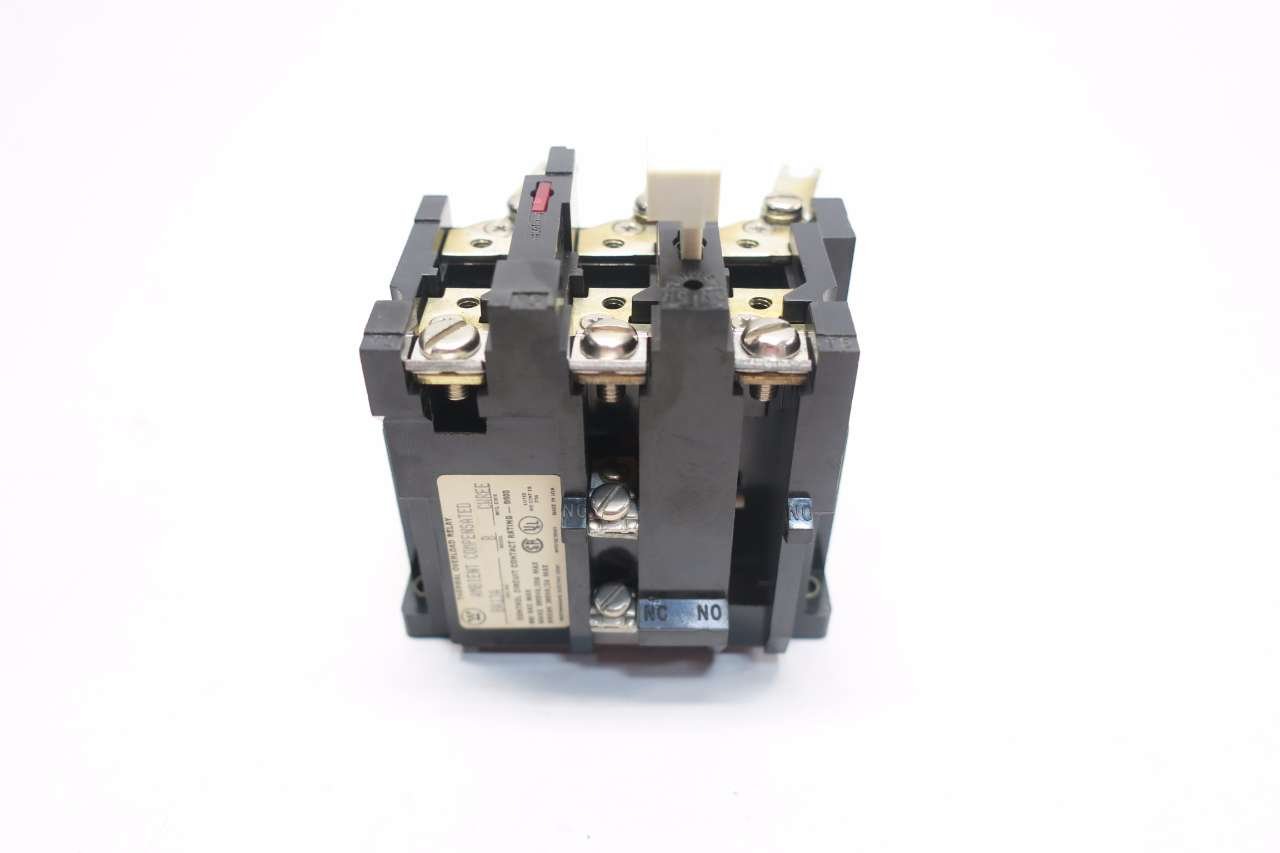 WESTINGHOUSE BA13A MODEL B 30A AMP 600VAC OVERLOAD RELAY D535019