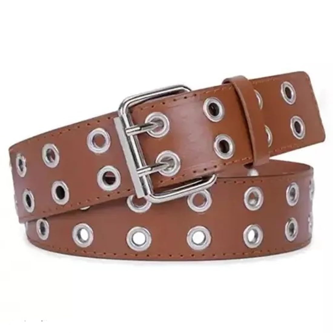 Men/Women’ s Causal Artificial Leather Tan Color Belt-image-10