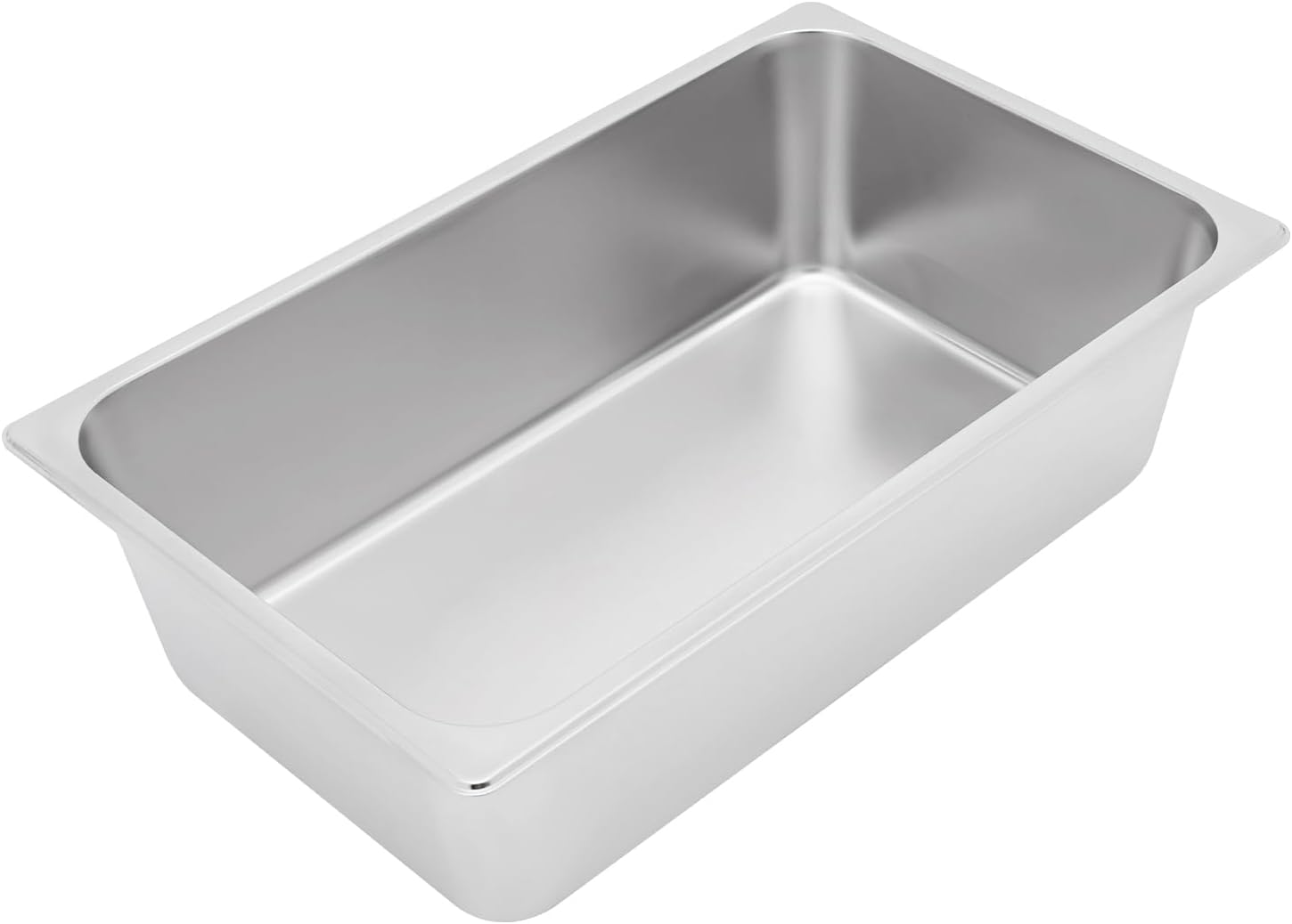 Steam Teable Pans with Lid,3 Pack 6 Inch Deep Restaurant Steam Table Pans Commercial Cookwares,Stainless Steel Steam Table Pans for Hotel Food Buffet Event Catering Supplies,Silver (6inch Deep)