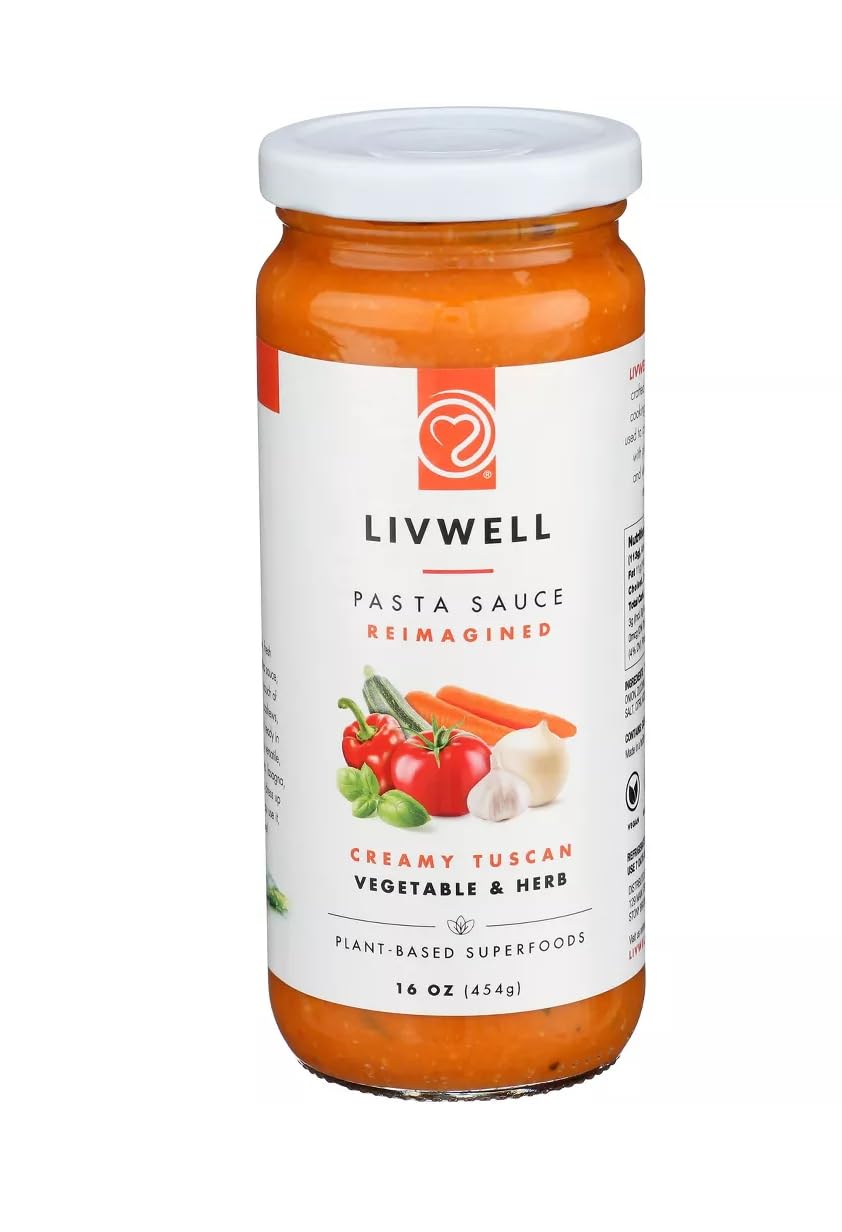 Pasta Sauce Reimagined - Creamy Tuscan Vegetable & Herb - 16 oz (Pack of 6) - Plant Based, Vegan & Gluten Free - No Added Sugar & Non GMO image 2