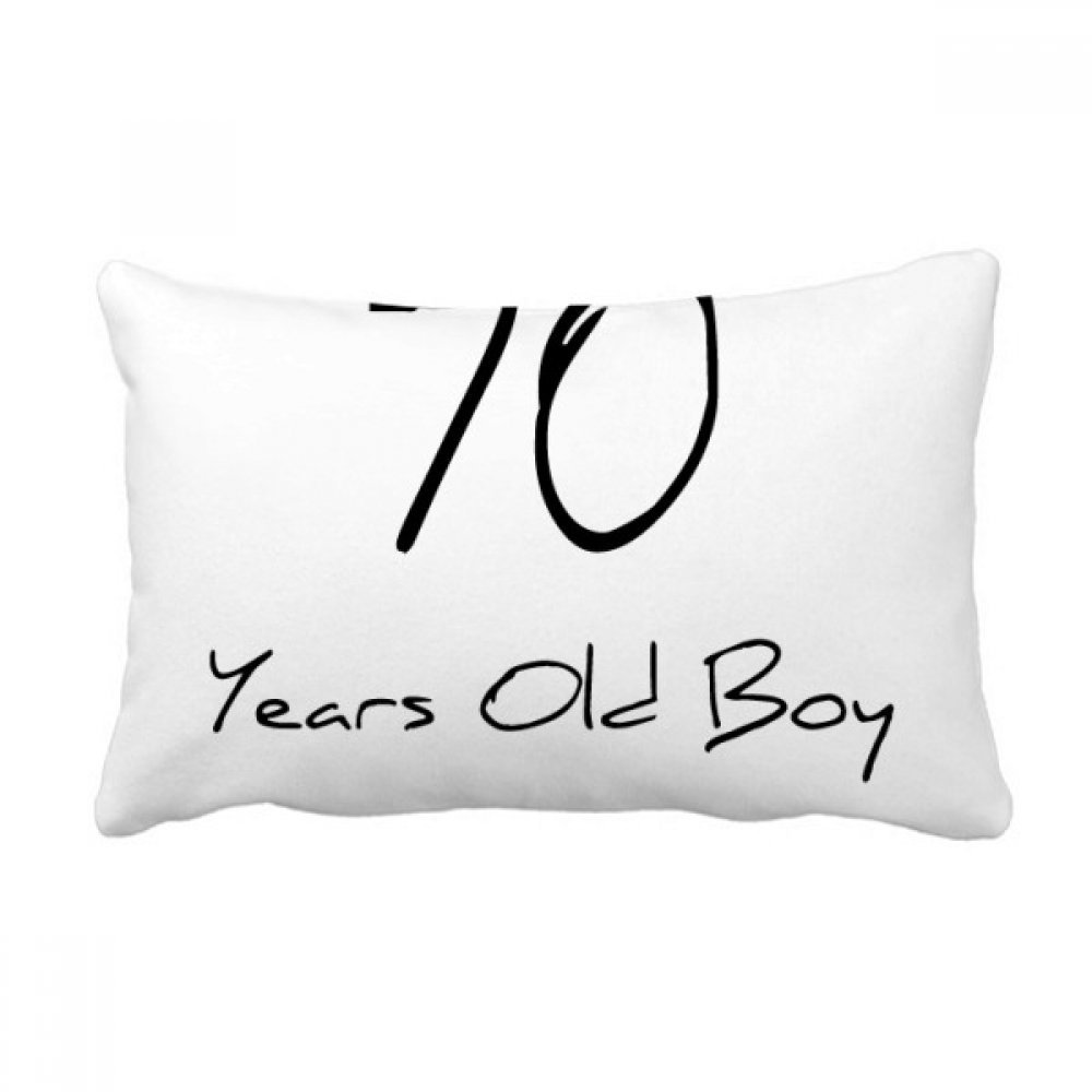 Coussin lombaire pour canapé soulageant le dos avec motif humoristique 70 ans garçon