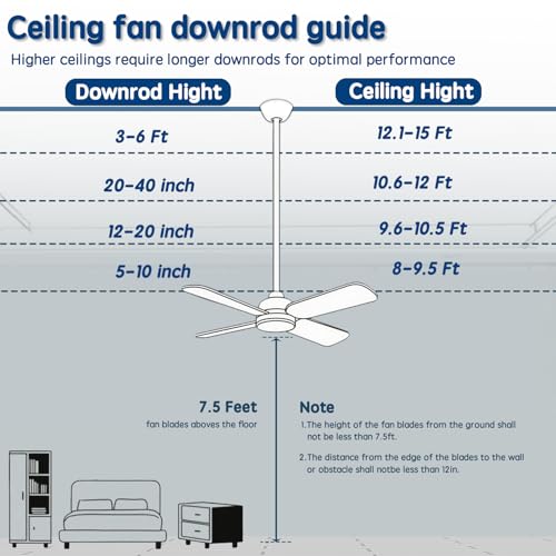 Image of 12 Inch Ceiling Fan Downrod with UL Wires, Matte Black, 1-Inch Diameter, Unthreaded