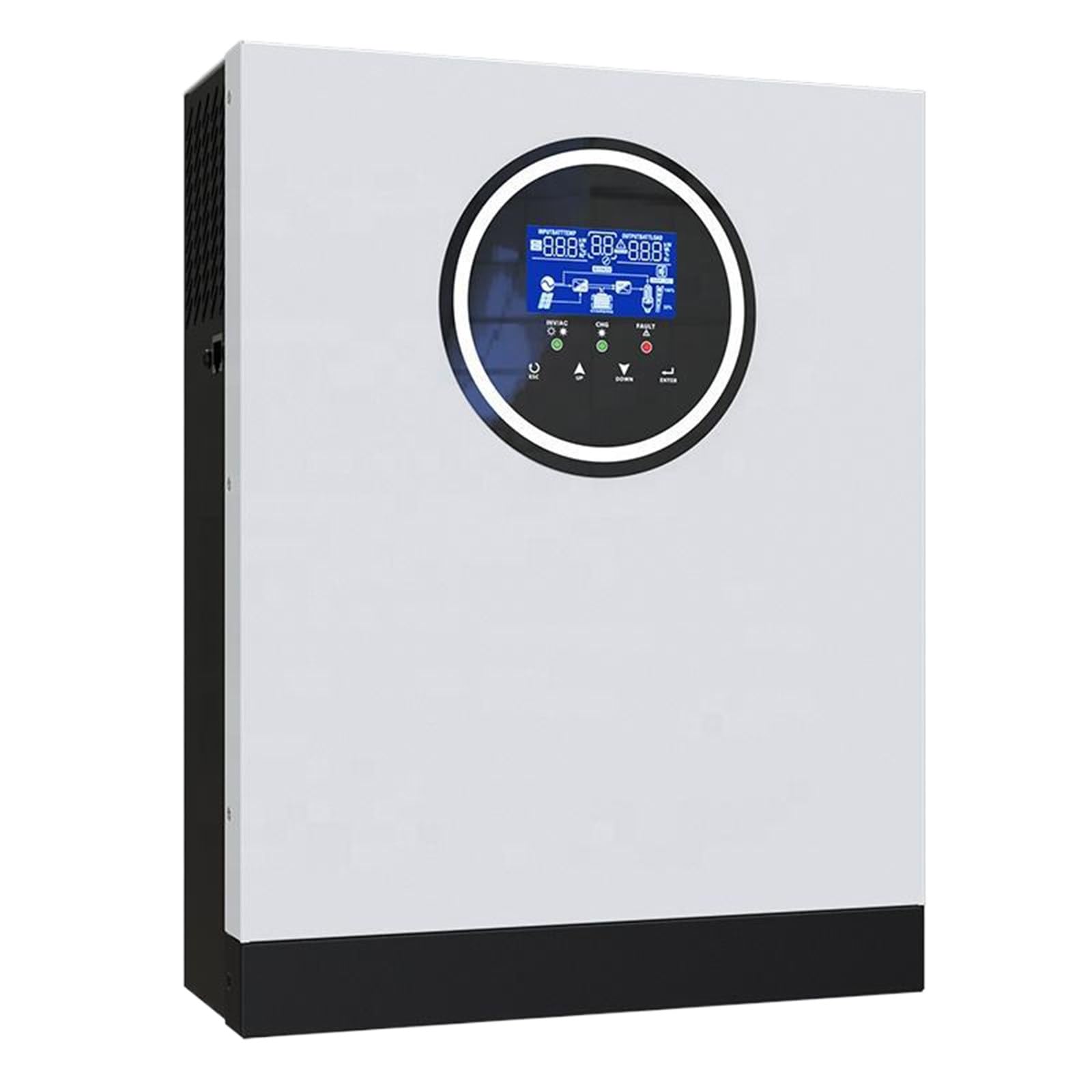 Inverter Ibrido a Onda Sinusoidale Pura MPPT da 3000 VA/3000 W con Caricabatterie Solare MPPT da 80 A, Convertitore Solare da CC 24 V a 220 V CA, Max PV 3000 W, CC 90-450 V