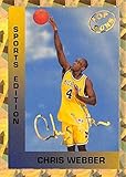 Chris Webber basketball card (Michigan Wolverines, Fab Five) 1993 Sports Edition Gold Foil Rookie