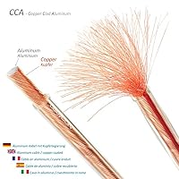 deleyCON 10m Lautsprecherkabel 2x 2,5mm² Boxenkabel CCA - Transparent – Ansicht 2