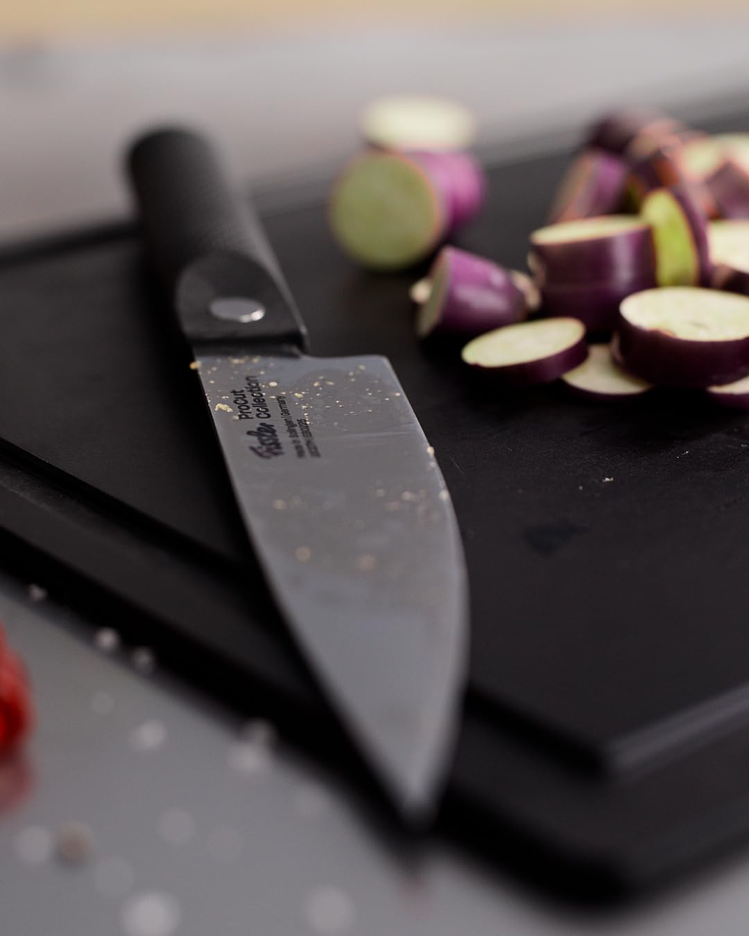 Fissler Procut/Premium Messer-Set 3-teilig (1 Universalmesser 14 cm, 1 Gemüsemesser 9 cm, 1 Kochmesser 20 cm) handgeschliffene Edelstahlklinge, Made in Germany, sehr leicht, ergonomisch
