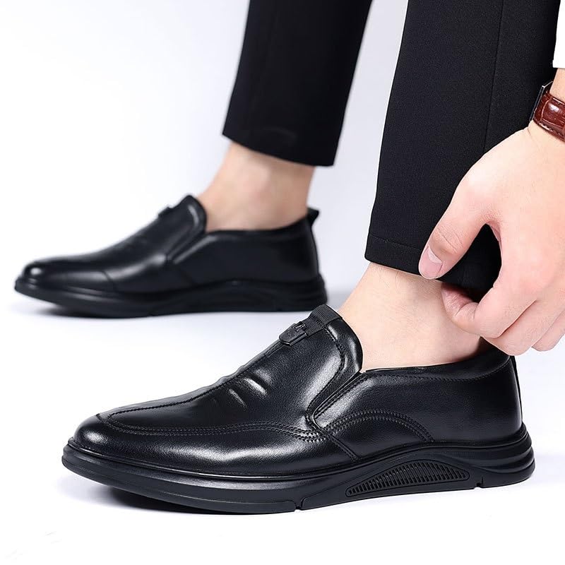 Men's Slip-Ons Loafers Casual Work Office Dress Shoes Mens Comfortable Non-Slip Softsole Derby Shoes2