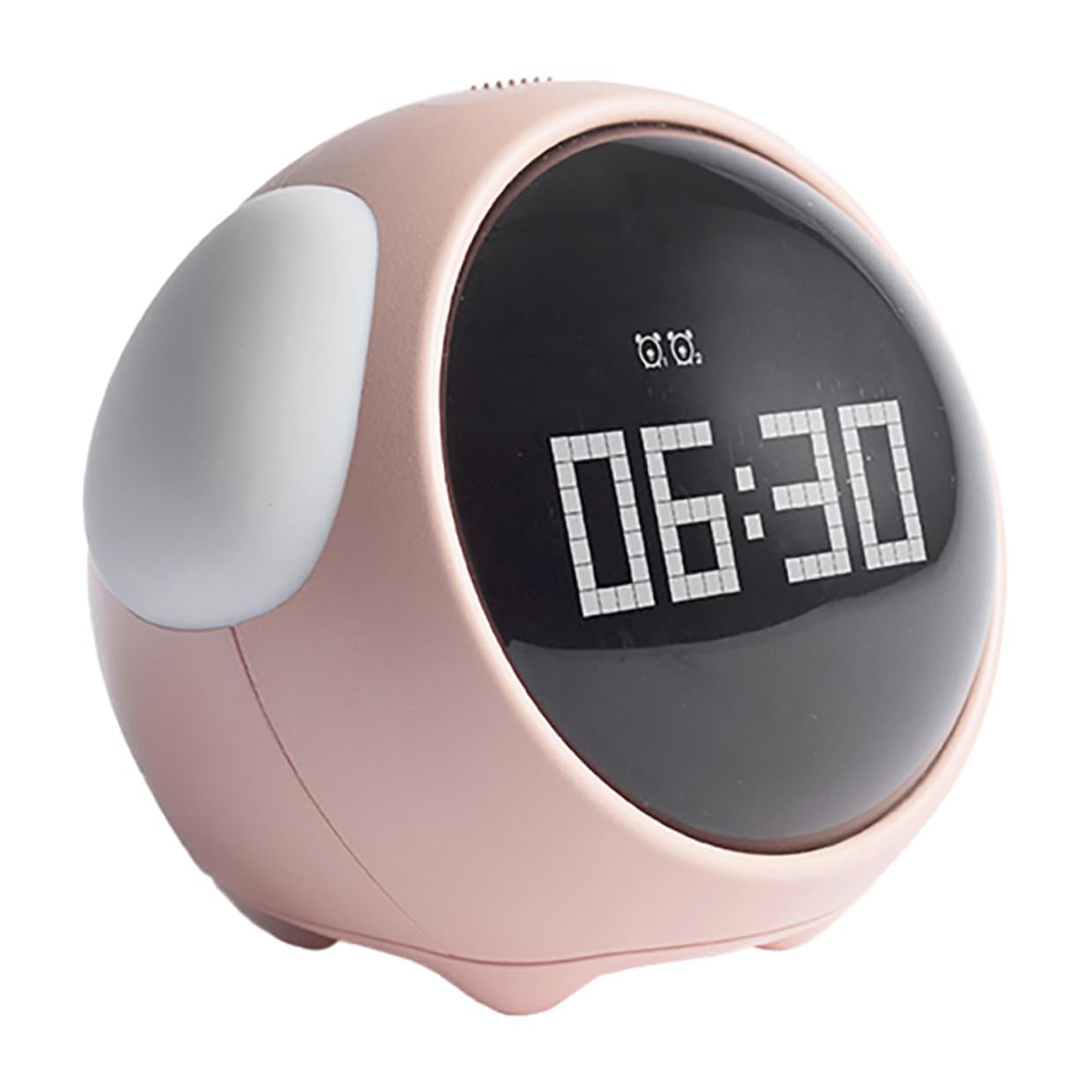 Reloj Despertador Digital LED Expresión Encantadora para Dormitorio Infantil Incluye Reloj Digital y Alarma Luminosa