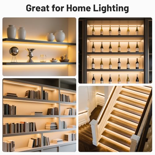 DEIGCYU 10-Pack 3.3FT/1M U-Shape LED Aluminum Channel – 14x7mm Silver Profile with Milky White Diffuser Cover, End Caps, Mounting Clips – Aluminum Profile for LED Strip Light Installations - Thumbnail 7