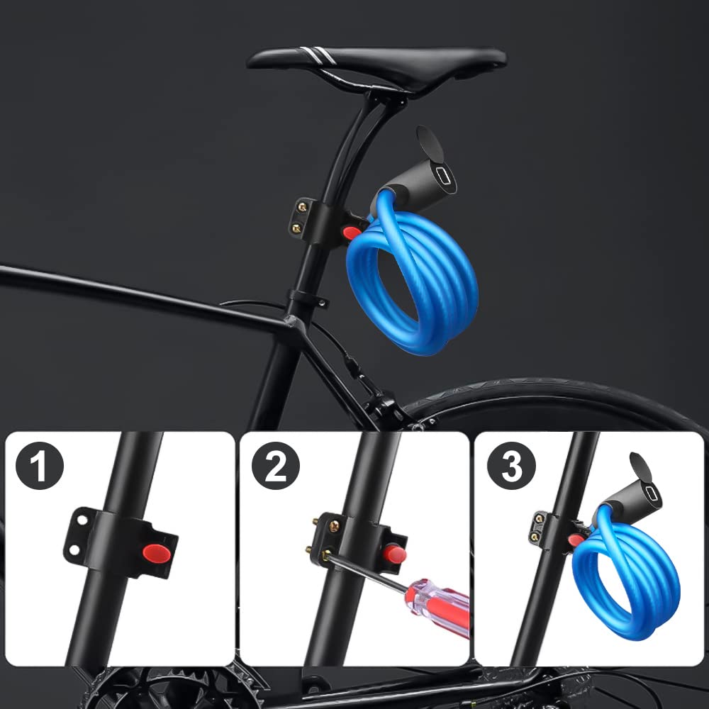 Câble antivol numérique eLinkSmart pour vélo, empreinte digitale, application téléphonique, 150 cm de long, sans clé, en acier, pour vélo, vélo, scooter, moto, porte, étanche, télécommande autorisée