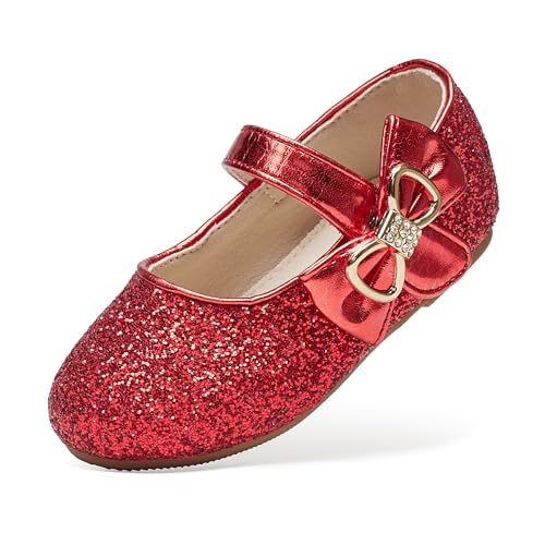 Image of Felix & Flora Toddler Flower Girl Dress Shoes - Baby Girl Ballet Mary Jane Flats for Party School Wedding