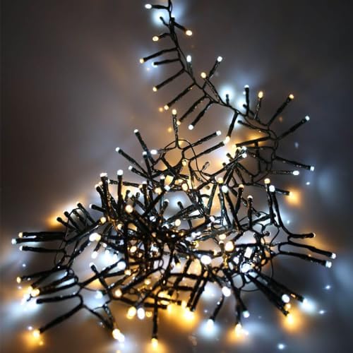 SHATCHI 1920 Christmas Tree Cluster Lights Multifunction 8 Light Modes