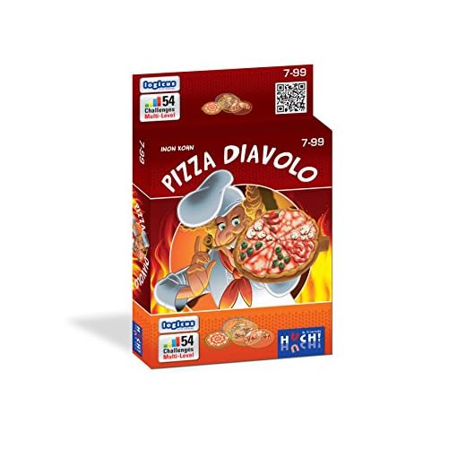 Huch & Friends 879684 Juego de Cartas Pizza Diavolo