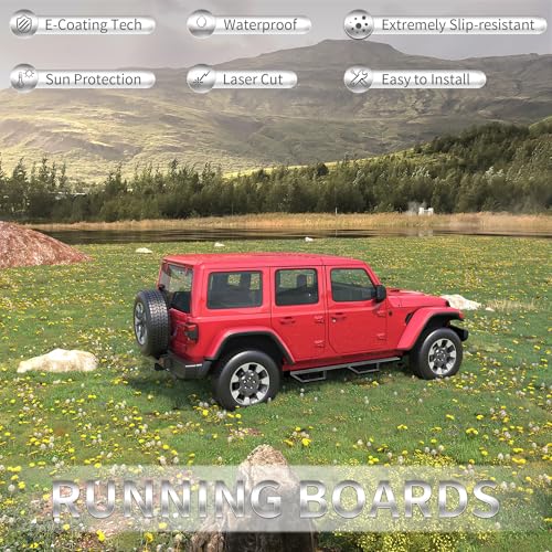 Estribos laterales para Jeep Wrangler JL 2018-2026 4 puertas miniatura 6