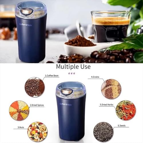 Image of Electric Coffee Grinder Stainles Steel Nuts Coffee Bean Grinding Machine Portable Kitchen Profession Ceramic Grinder Coffeeware