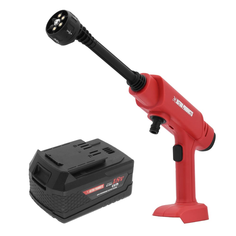 Amazon | アストロプロダクツ DC18V ハンディ高圧洗浄機 PW967 + 4.0Ah