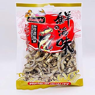 Ikan Bilis Medium Dried Anchovies with Head On for Snacking, Cooking, Side Dishes 100g by Jeeny's