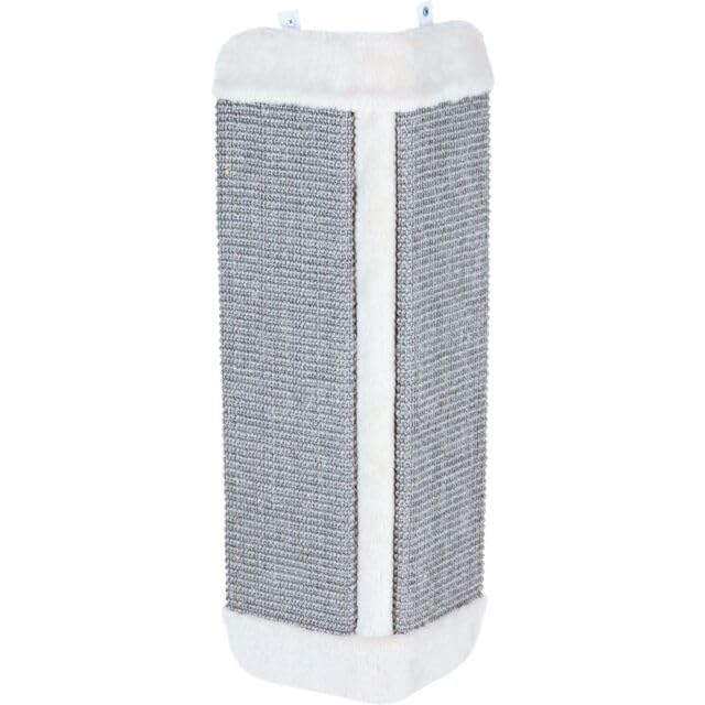 Trixie Sisal Wall Scratcher for Cats, Corner Wall Scratcher Board, Claw Scratcher, Wall Mount Cat Pad, Jute Rope, Fur Fabric, Furniture Protector - Grey (32 x 60 cm) (B0CD3R4B3L) Amazon Price History, Amazon Price Tracker