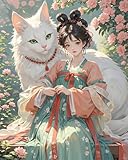 【Facile à utiliser】 Le kit de point de croix DIY est estampillé avec une teinture lavable.Motif pré-imprimé avec précision,instructions faciles à suivre ainsi que chiffres arabes,symboles et chiffres correspondants rendent le travail de point de croix très facile et amusant.