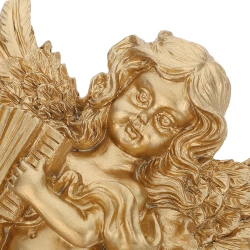 Anges dorés vintage Hemobllo déco murale durable pour mur vide - 3