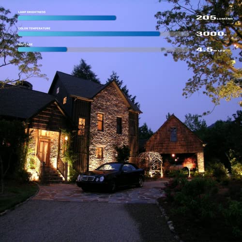 Goodsman Landscape Lighting 2Pk Low Voltage Landscape Lights Led Low Voltage Landscape Spotlights 4.5W 205 Lumen Floodlights With Cable Connectors Metal Stakes 9127-96603-02A Black #TOP1