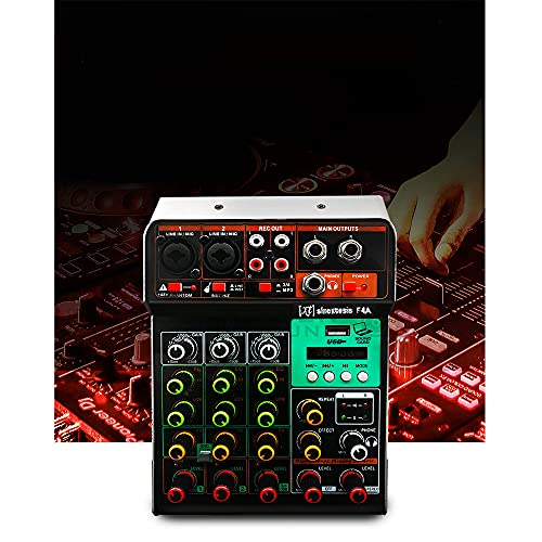 Sinextesis Mini-mixer, 3 kanalen, MP3, USB, Bluetooth, met analoog echo-effect, LCD-display, tweeband-equalizer, Fx… - Image 6