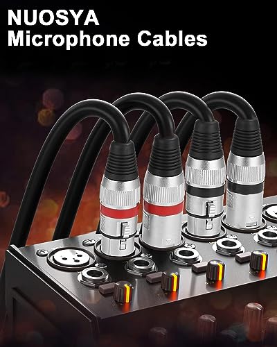 PERMUST 2 Pack XLR Kabel 10M Symmetrisches Mikrofonkabel, XLR-Stecker auf Buchse, Verlängerungskabel für Studio-Recorder, Mikrofon, Mixer, Lautsprechersystem,