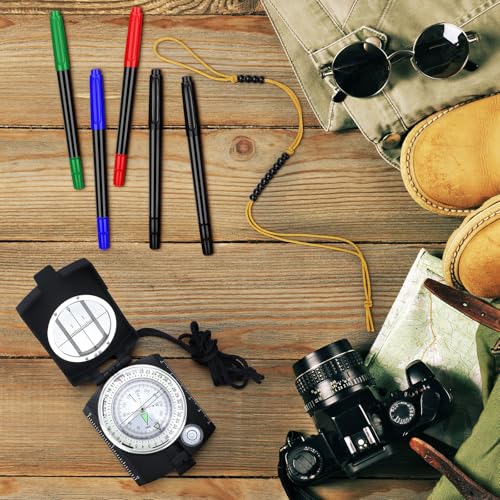 Yeaqee 8 Pcs Land Navigation Kit Includes 5 Military Map Markers Lensatic Military Compass Coordinate Scale and Protractor Pace Beads Counter for Camping, Mountaineering, Climbing, Adventure - Image 5