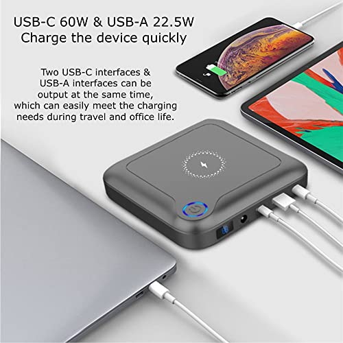 Image of Coolnut 24000 mAh Fast Charging Power Bank with 60W with LED Display for iPhone, Samsung, One Plus and All Smartphones.