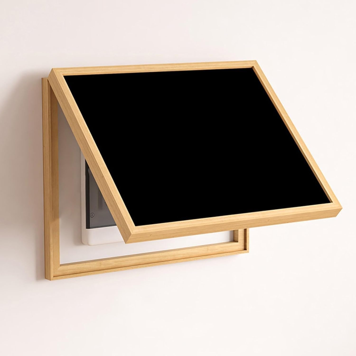 Cacher un compteur électrique avec ce cadre en bois noir 52x37cm - 8