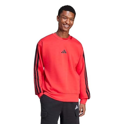 adidas mens Essentials Fleece 3-stripes Sweatshirt
