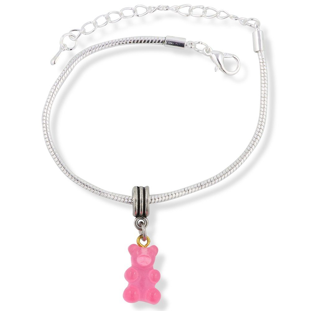 Gummy Bear Snake Chain Charm Bracelet