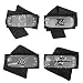 Master Online Naruto Headband with Metal Plated Cosplay Accessories Japanese Leaf Village Headband (Black,Pack of 4)