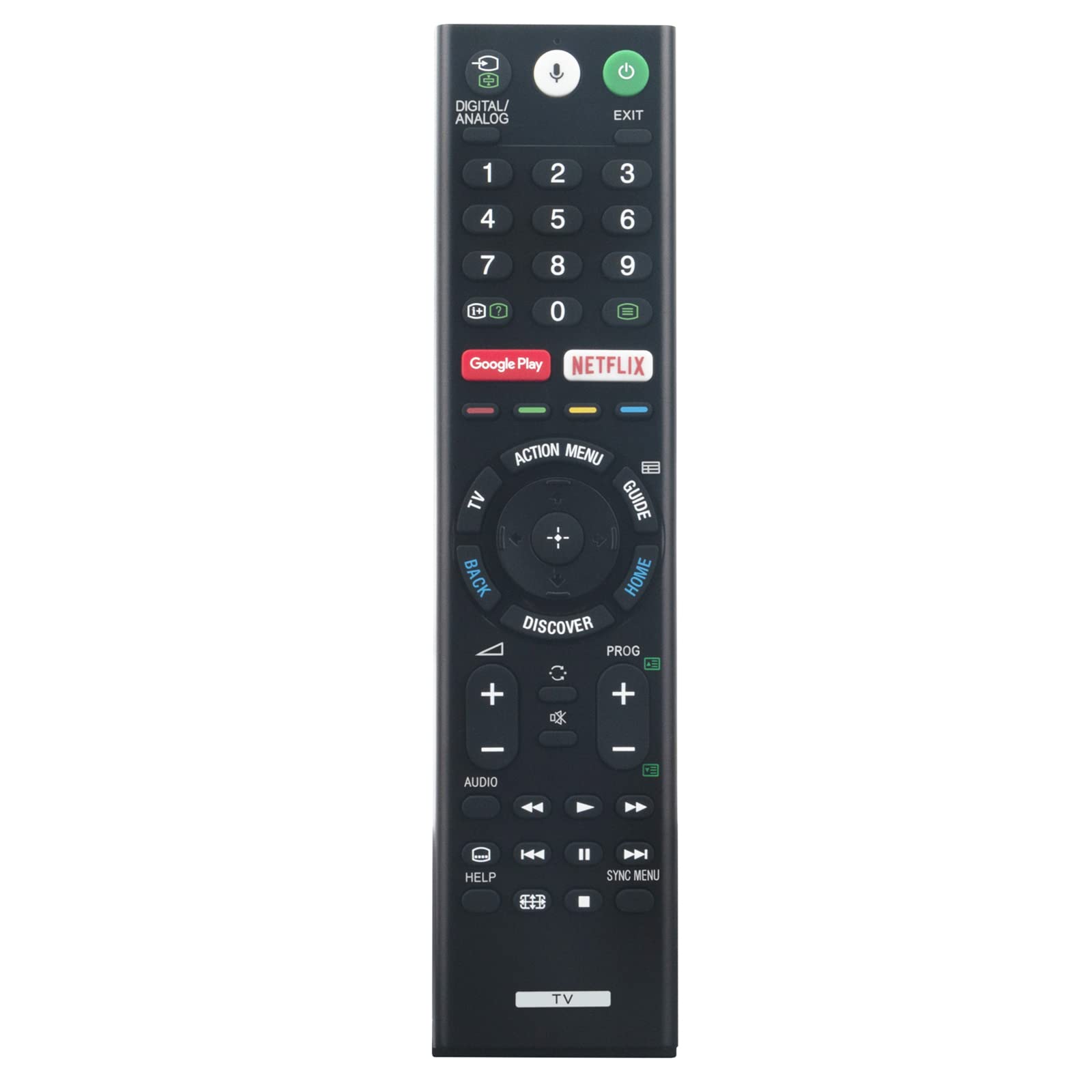 RMF-TX200P RMFTX200P Replacement Voice Remote fit for Sony TV KD-75X9400E KD-55X9300E KD-65X9300E KD-55X8500D KD-65X9300D KD-55X9300D KD-49X7000D KD-75X9400D KD-65X8500D RMF-TX200C RMF-TX200T