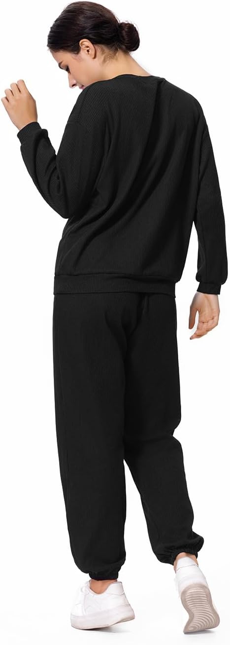 Lounge Sets For Women 2 Piece Outfit Sweatsuit Long Sleeve Sweatshirt Joggers Sweatpants Tracksuits - Image 6