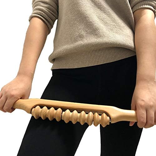 Fanwer Wood Therapy Massage Tools – Anti Cellulite Massager, Lymphatic Drainage Massager, Maderoterapia Colombiana, Full Body Muscle Pain Relief