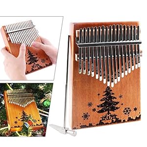CHENTAOMAYAN 17 Toetsen Kalimba Kerstboom Geluid Gat Enkele Board Mahonie Duim Piano Natuurlijke Mini Toetsenbord…