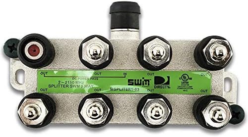 Directv 8-Way Wide Band Splitter for SWM LNB